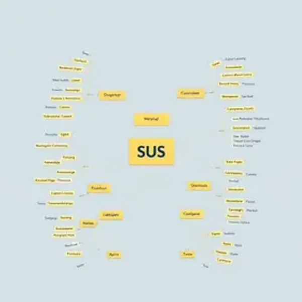 Mapa mental sobre criação do SUS: resumo visual para revisar