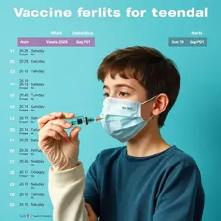 Vacinas para adolescentes no SUS: indicação, calendário e cuidados